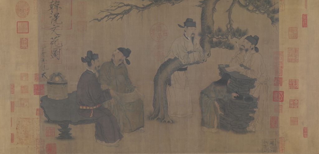 图片[1]-Picture scroll of Zhou Wenju Wenyuan-China Archive